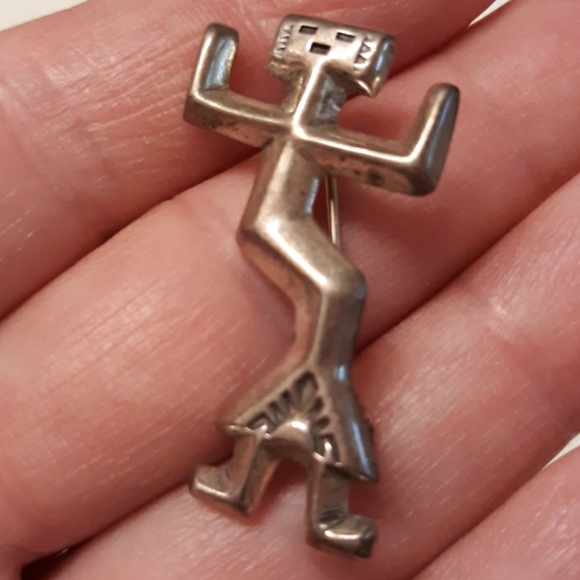 Unbranded Jewelry - Sterling Navajo Felix Joe Yei Bei Dancer Brooch